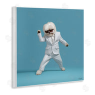 Roozbeh | Dog Dancing on Blue
