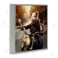Roozbeh | Pig Riding Motorcycle
