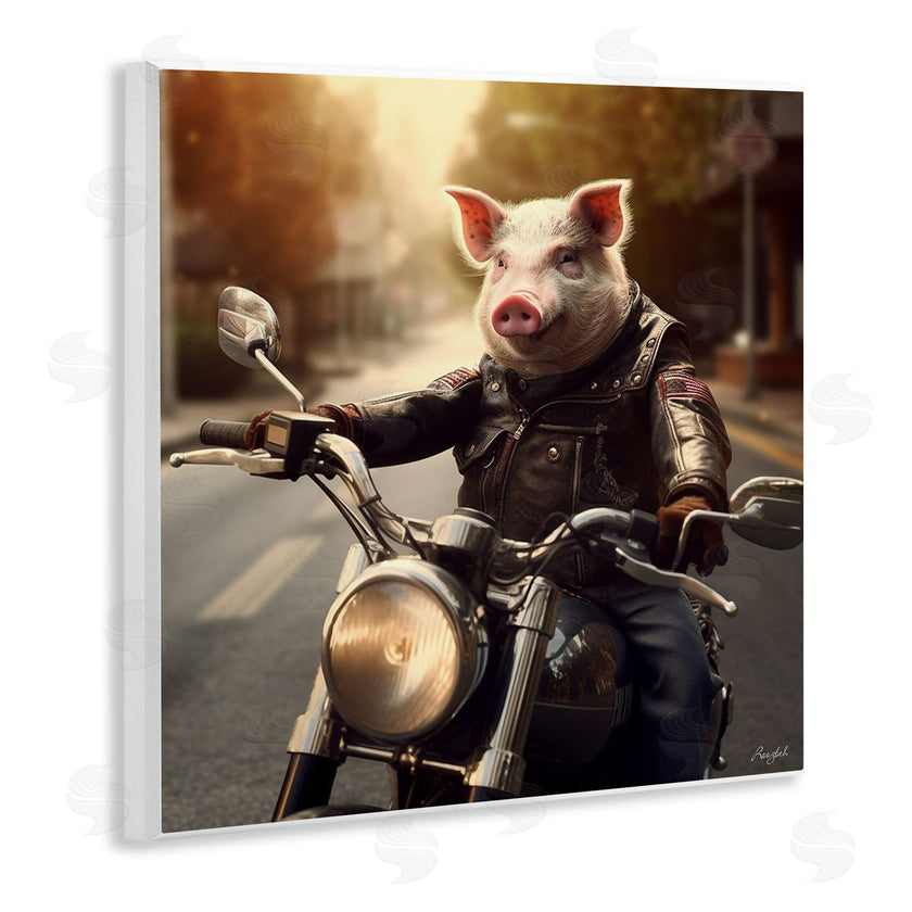 Roozbeh | Pig Riding Motorcycle