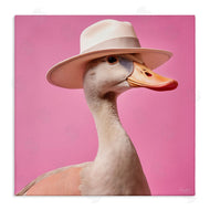 Roozbeh | Duck in Hat on Pink