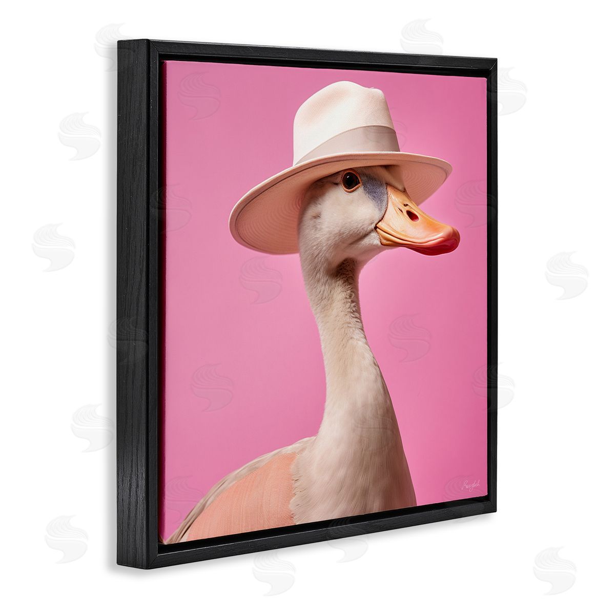 Roozbeh | Duck in Hat on Pink