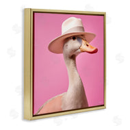 Roozbeh | Duck in Hat on Pink