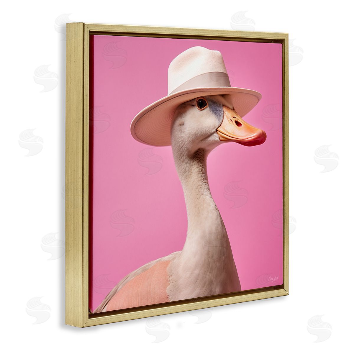 Roozbeh | Duck in Hat on Pink