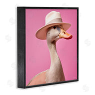 Roozbeh | Duck in Hat on Pink