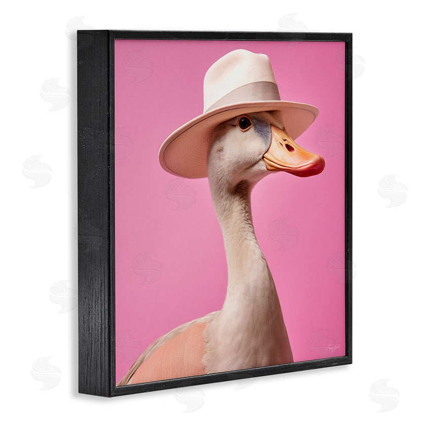 Roozbeh | Duck in Hat on Pink