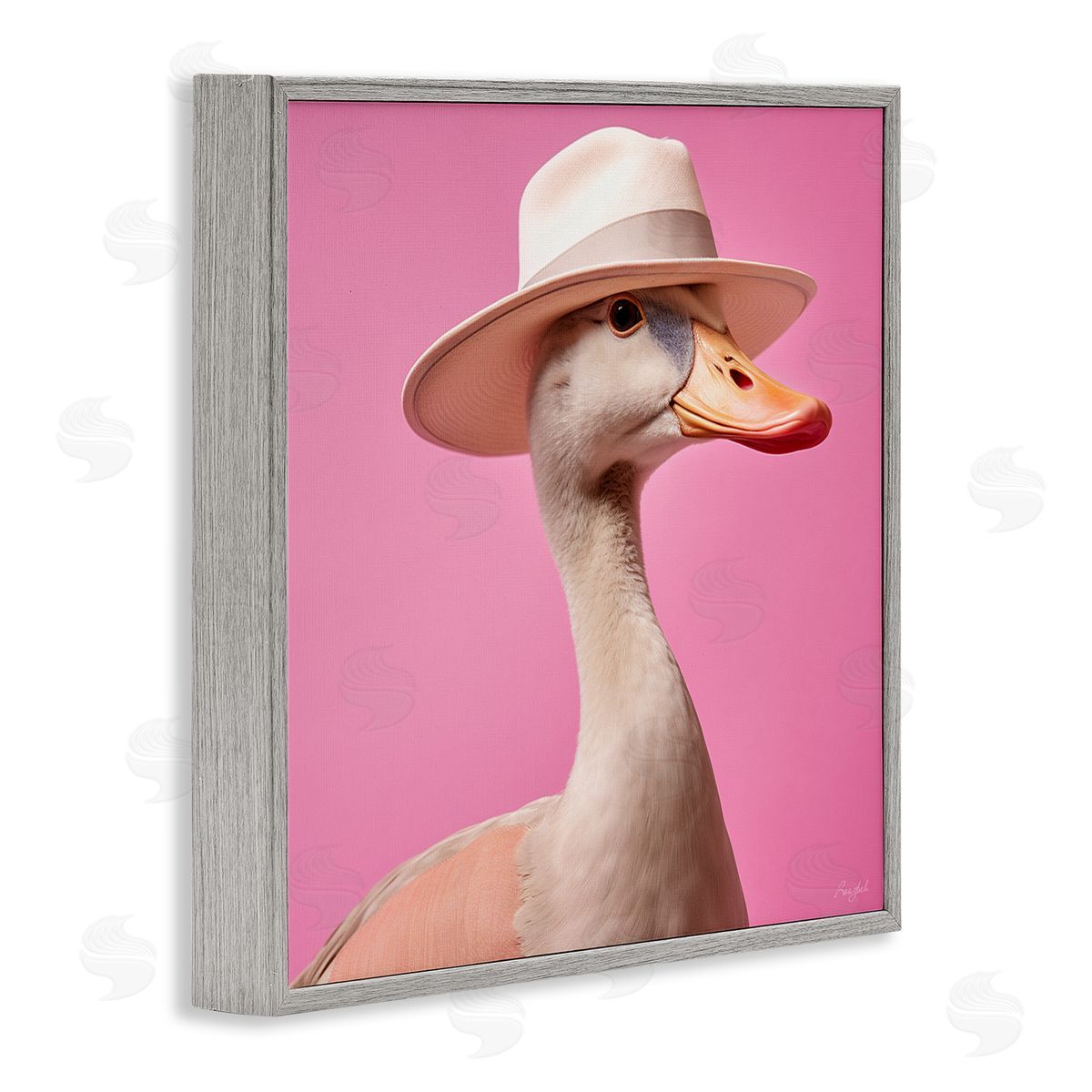Roozbeh | Duck in Hat on Pink