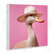 Roozbeh | Duck in Hat on Pink