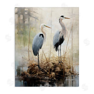 Ray Powers | Cranes in Pond Nature