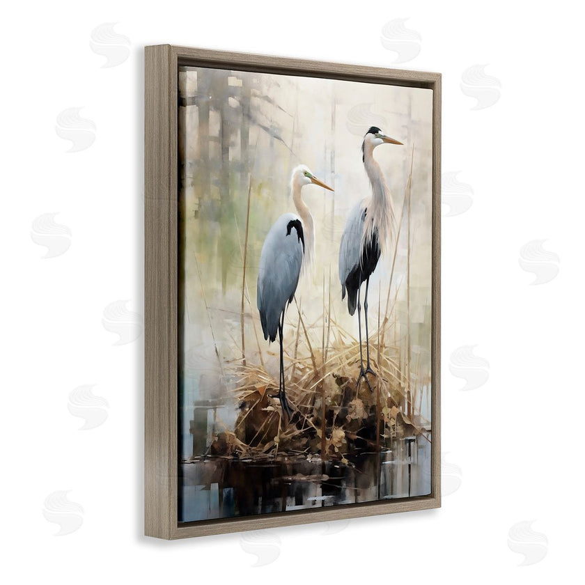 Ray Powers | Cranes in Pond Nature