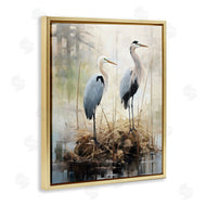Ray Powers | Cranes in Pond Nature