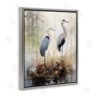 Ray Powers | Cranes in Pond Nature
