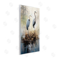 Ray Powers | Cranes in Pond Nature