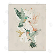 Ray Powers | Hummingbirds on Beige