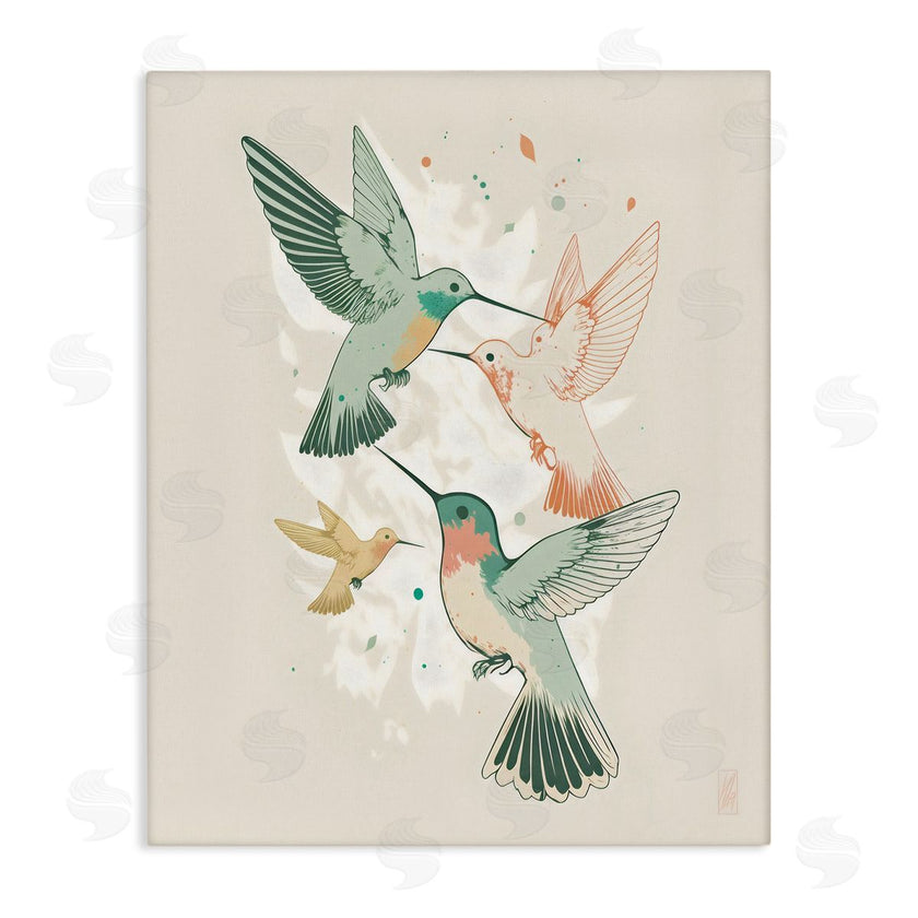 Ray Powers | Hummingbirds on Beige