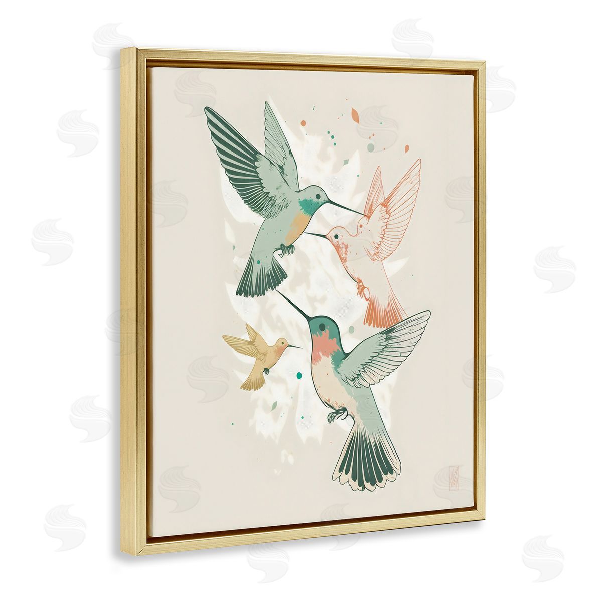 Ray Powers | Hummingbirds on Beige