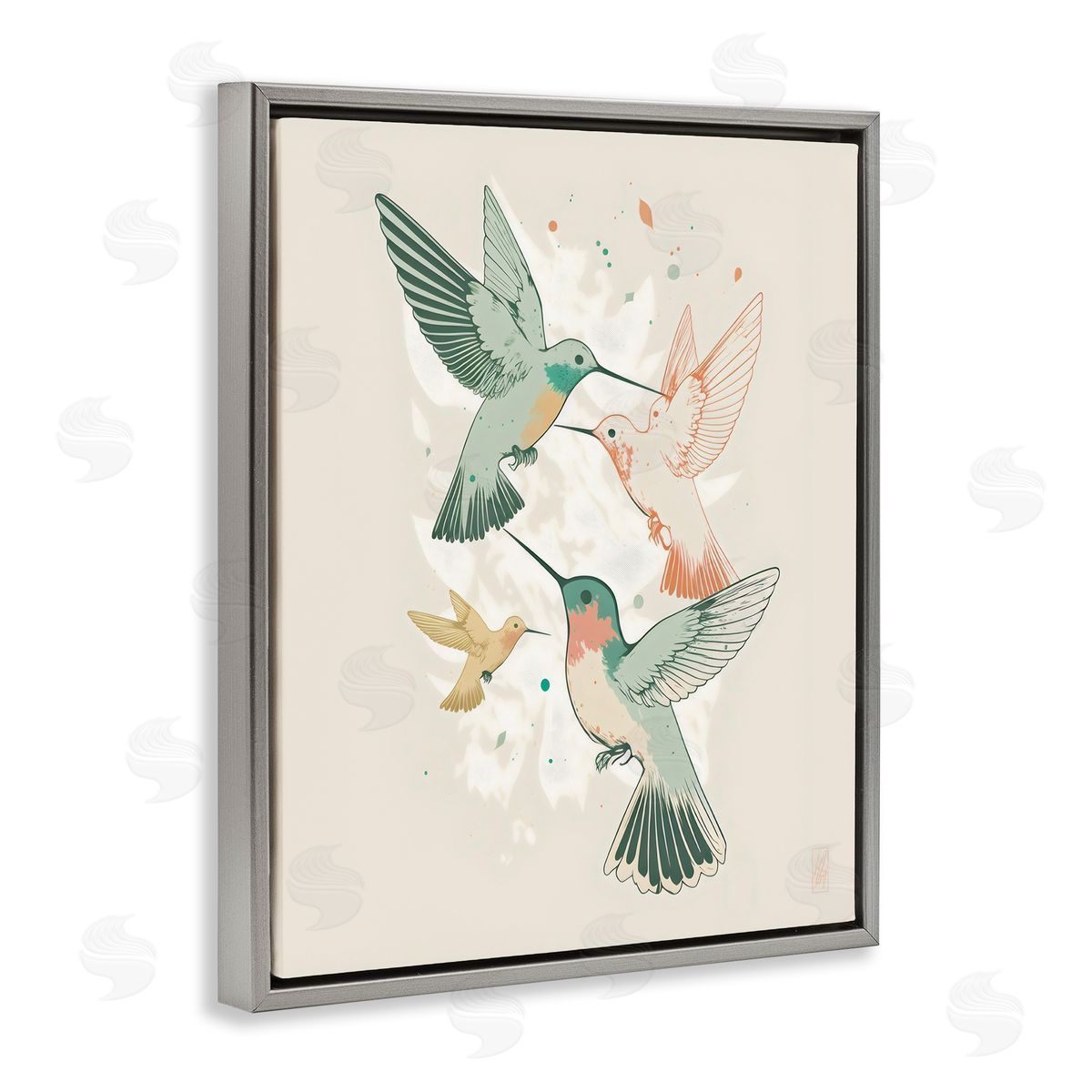 Ray Powers | Hummingbirds on Beige