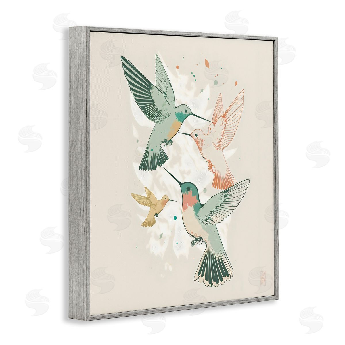 Ray Powers | Hummingbirds on Beige