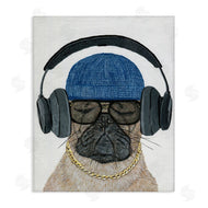 Melissa Symons | Pug in Headphones