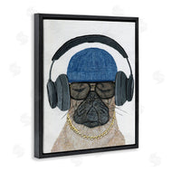 Melissa Symons | Pug in Headphones