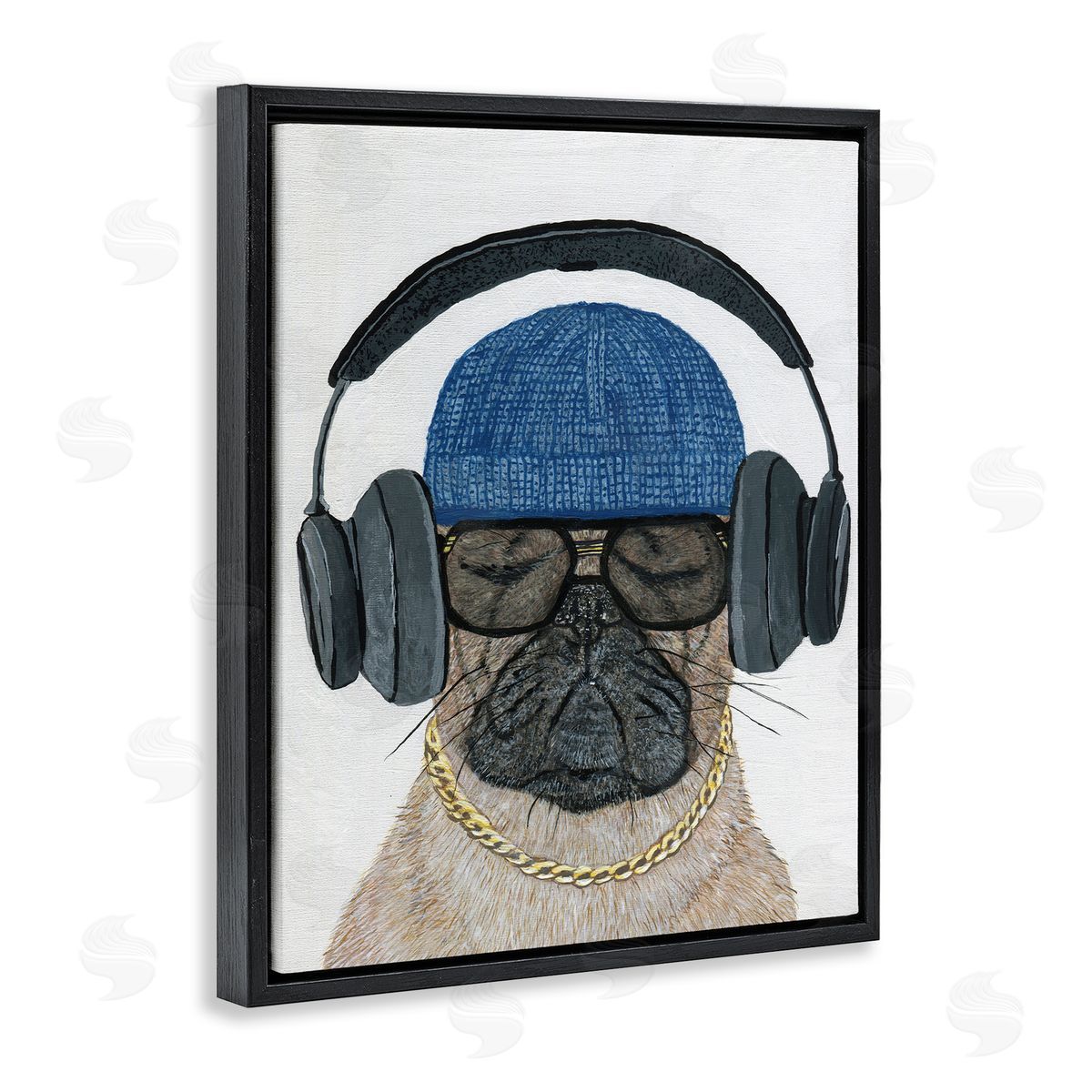 Melissa Symons | Pug in Headphones