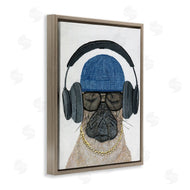 Melissa Symons | Pug in Headphones