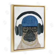 Melissa Symons | Pug in Headphones