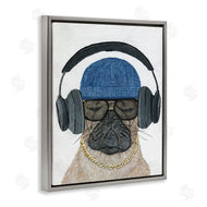 Melissa Symons | Pug in Headphones
