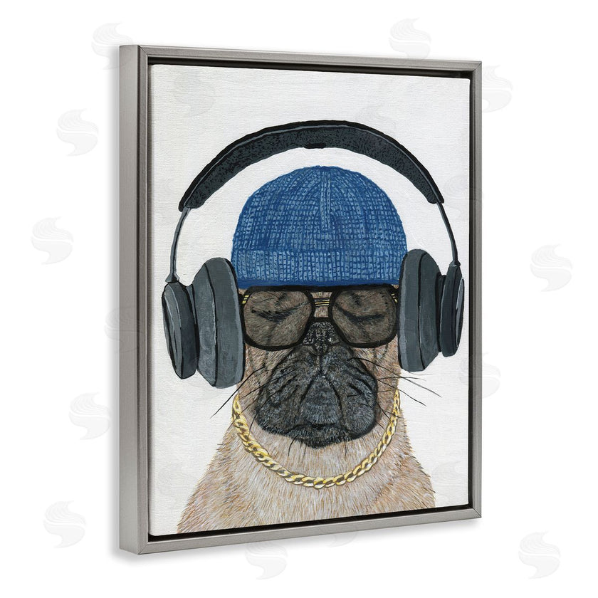 Melissa Symons | Pug in Headphones
