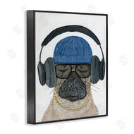 Melissa Symons | Pug in Headphones