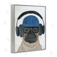 Melissa Symons | Pug in Headphones