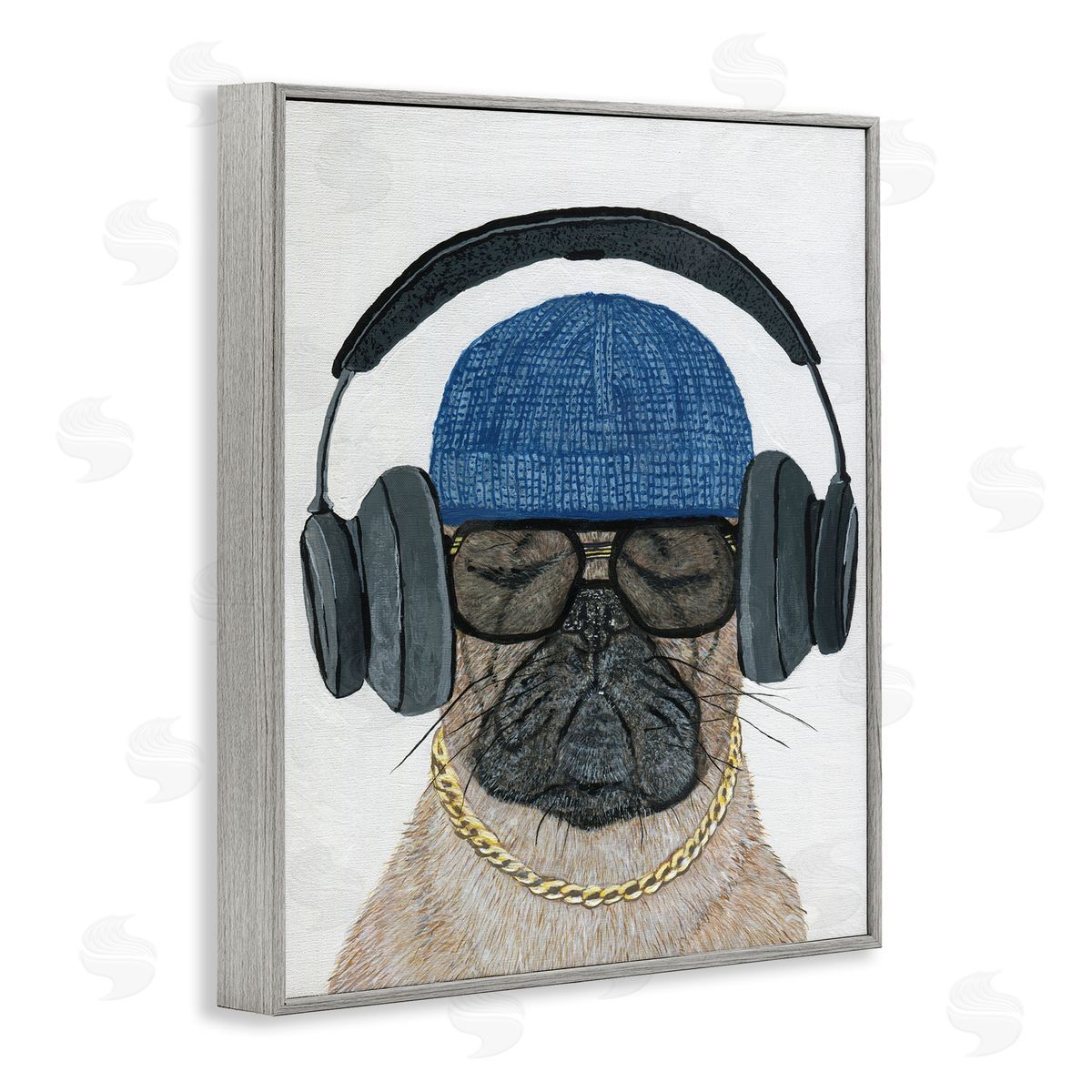 Melissa Symons | Pug in Headphones