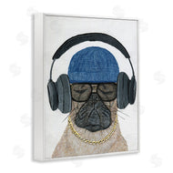 Melissa Symons | Pug in Headphones