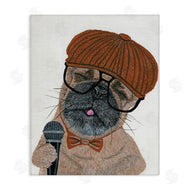 Melissa Symons | Hipster Pug Portrait