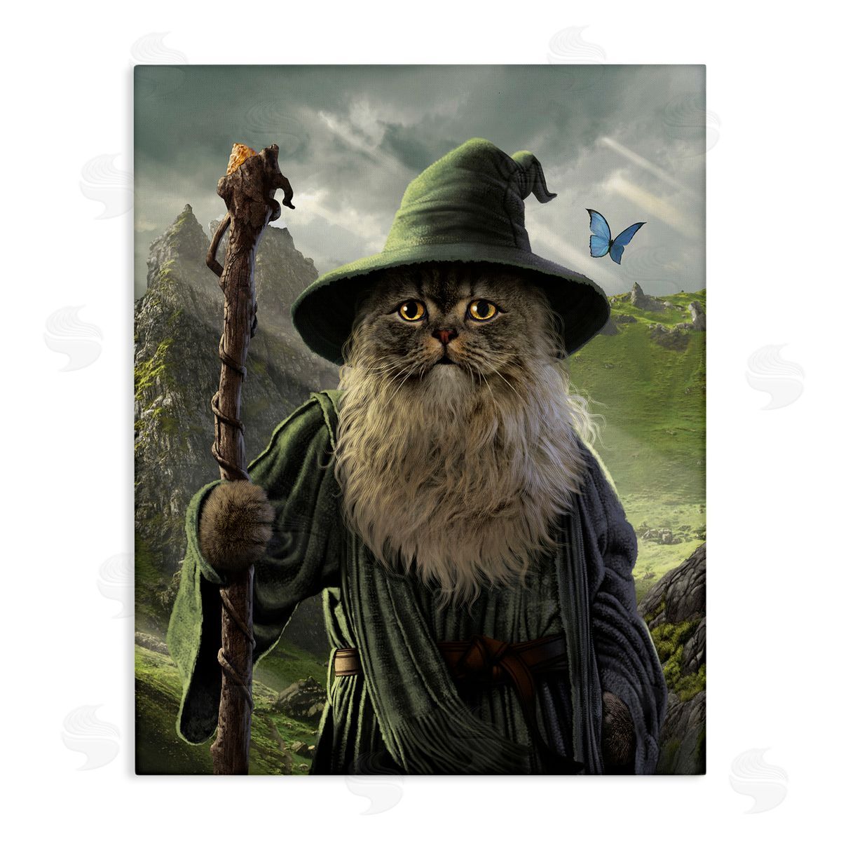 Vincent Hie Fantasy Wizard Cat Canvas Wall Art