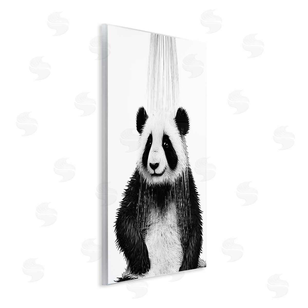Annalisa Latella Panda Bathroom Splash Wall Plaque Artside_