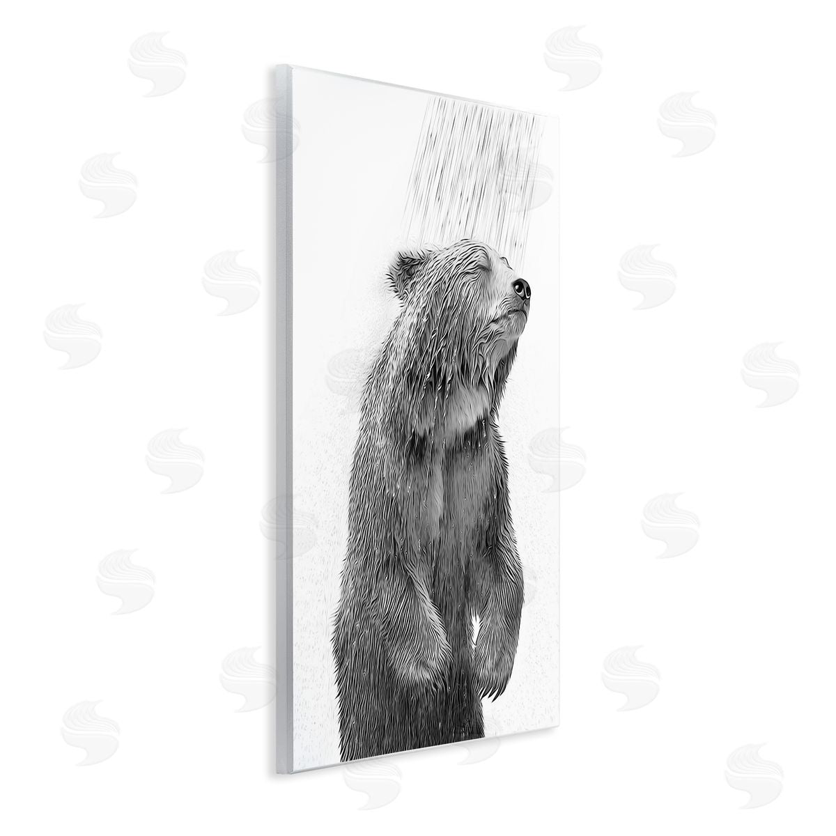 Annalisa Latella Bear Bathroom Splash Wall Plaque Artside_