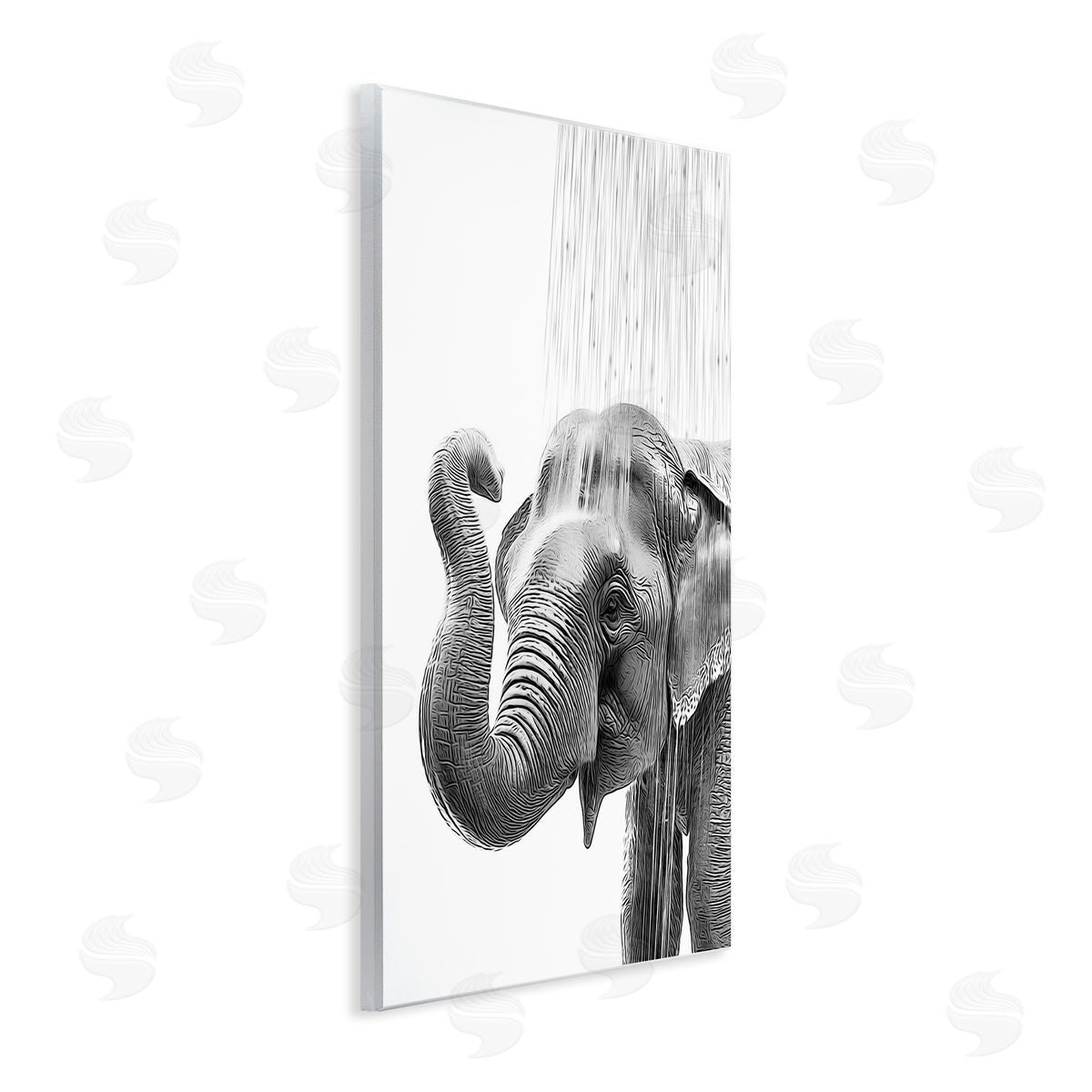 Annalisa Latella Elephant Bathroom Splash Wall Plaque Artside_