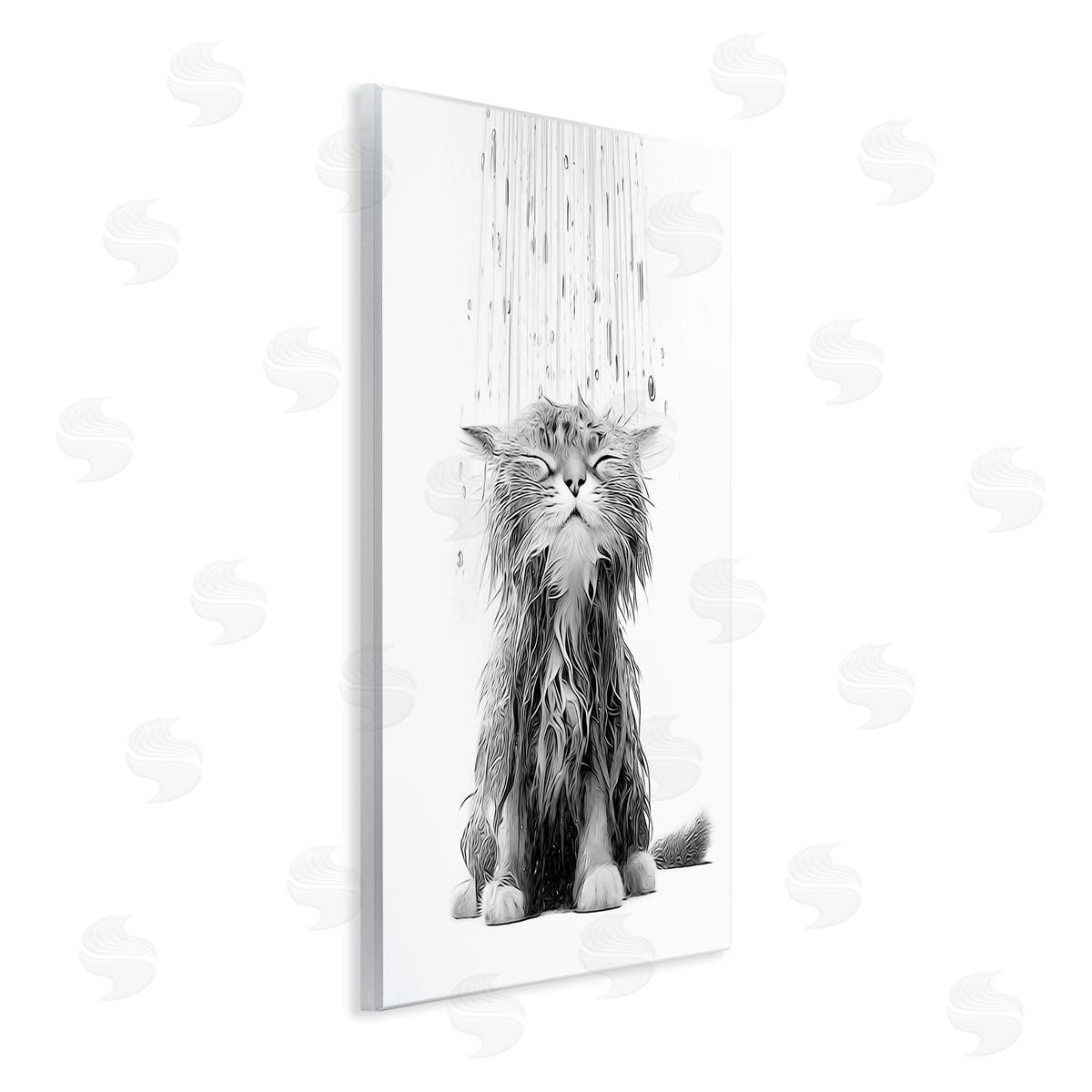Annalisa Latella Kitten Bathroom Splash Wall Plaque Artside_
