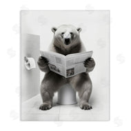 Lazar Studio | Bear Reading Newspaper