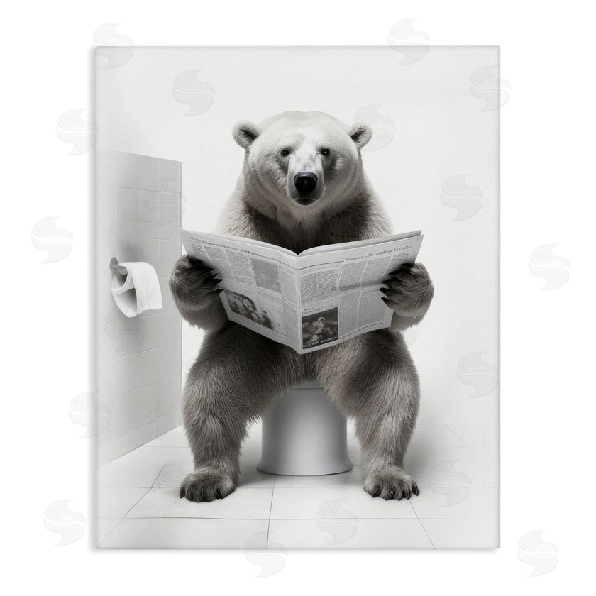 Lazar Studio | Bear Reading Newspaper