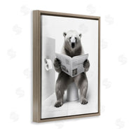 Lazar Studio | Bear Reading Newspaper