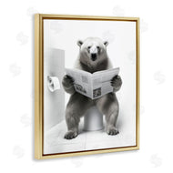 Lazar Studio | Bear Reading Newspaper