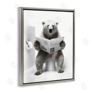 Lazar Studio | Bear Reading Newspaper
