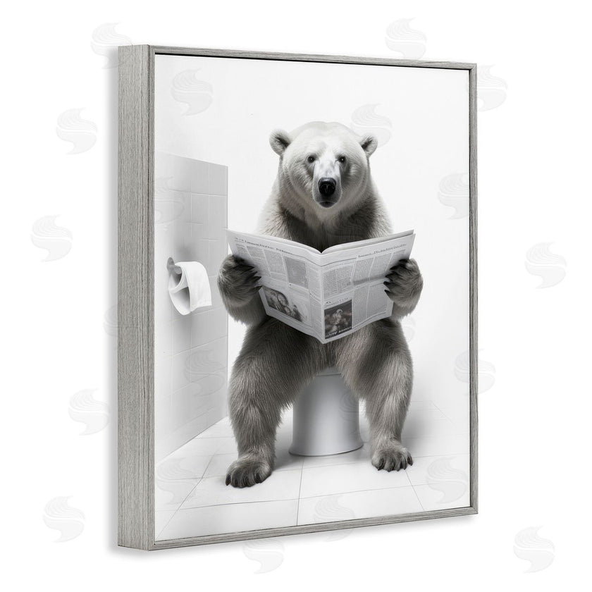 Lazar Studio | Bear Reading Newspaper