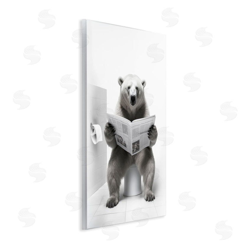 Lazar Studio | Bear Reading Newspaper