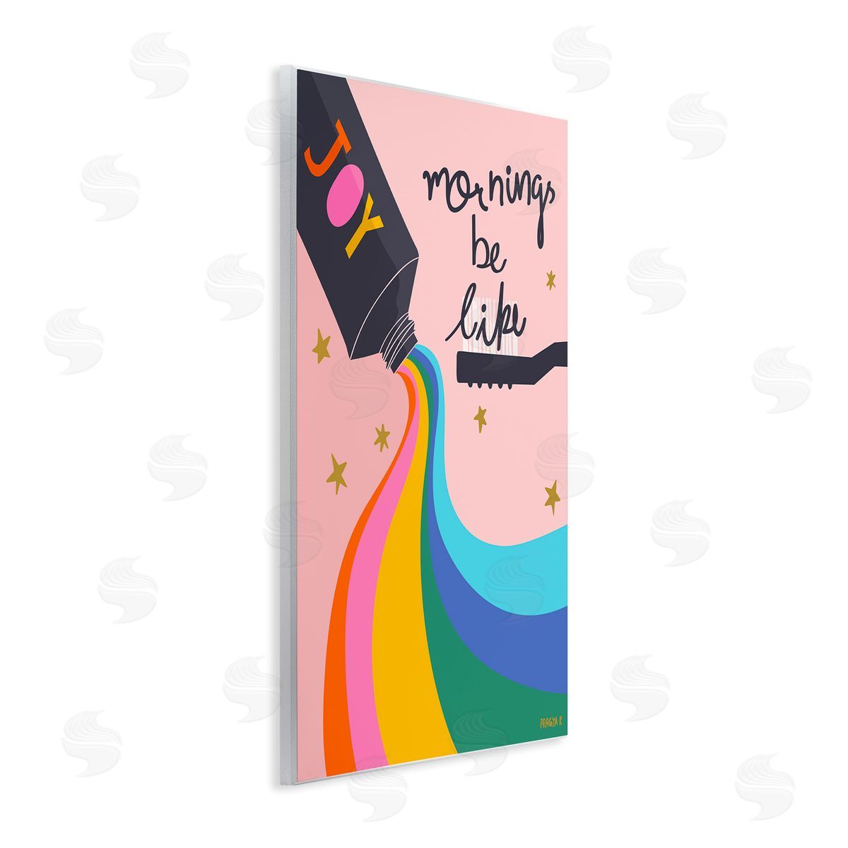 Pragya Kothari Mornings Be Like Bathroom Wall Plaque Artside_