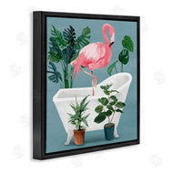 Masey St. Studios | Botanical Flamingo Bathroom