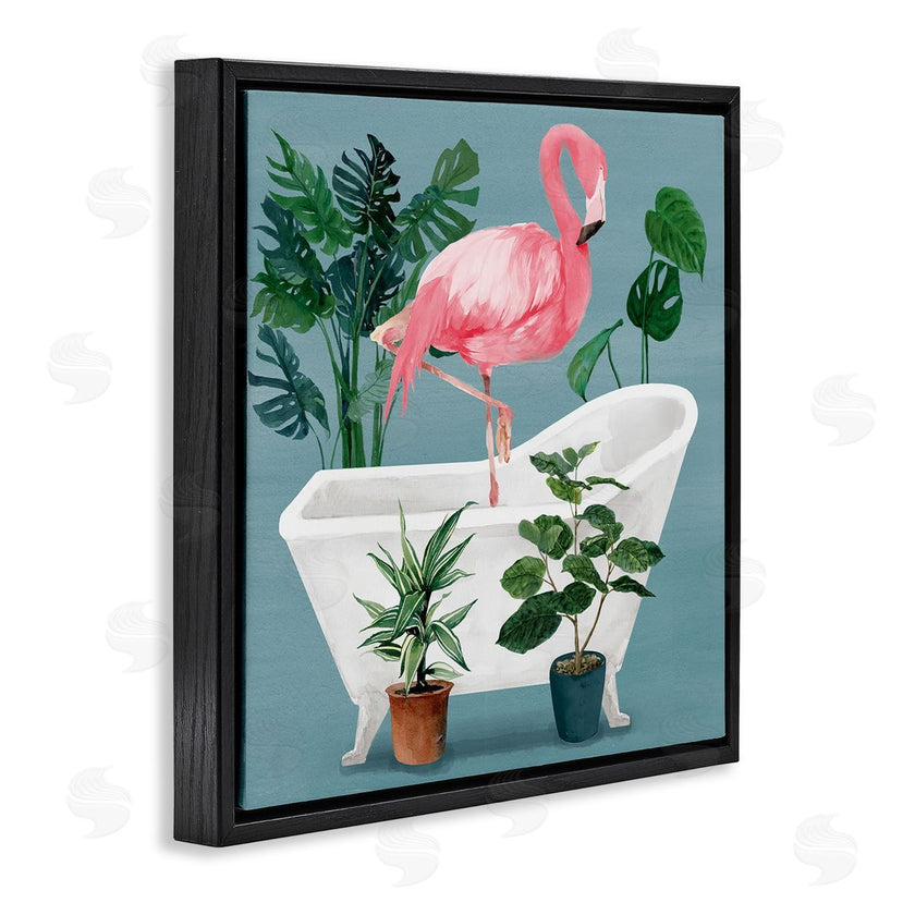 Masey St. Studios | Botanical Flamingo Bathroom