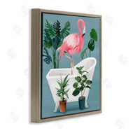 Masey St. Studios | Botanical Flamingo Bathroom
