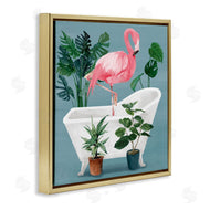 Masey St. Studios | Botanical Flamingo Bathroom